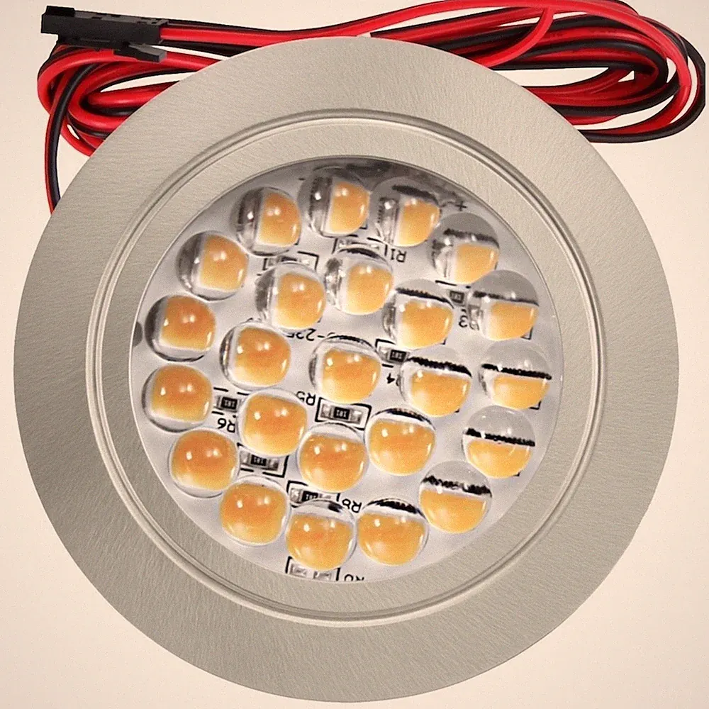 ✅ 1- 10er Set LED Möbel Einbauleuchte Lina / 12V Spot / Klein / Flach / Leicht ✅