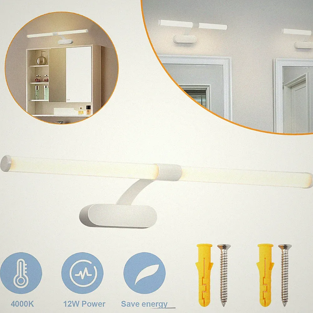 12W LED Spiegelleuchte Bad Beleuchtung Schminklicht Badezimmer Wandlampe Badlamp