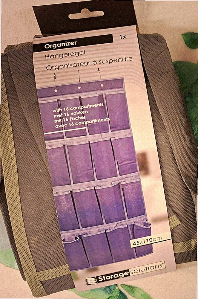 2 praktische Organizer je 16 Fächer Schrank Stauraum Hängeregal Wandbehang neu