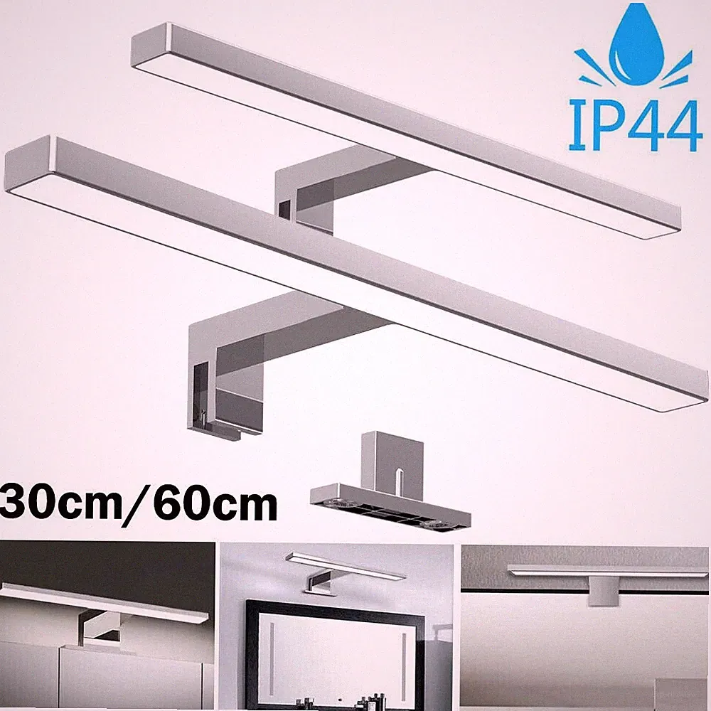 3-in-1 30CM 60CM LED Spiegelleuchte Spiegellampe Badeleuchten IP44 Schminklicht