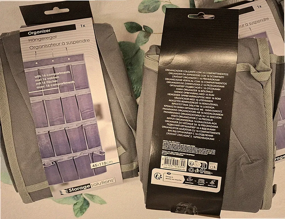 3Hänge Organizer 16 Fächer Tür Schrank Stauraum Hänge-Regal Wandbehang Zelt neu