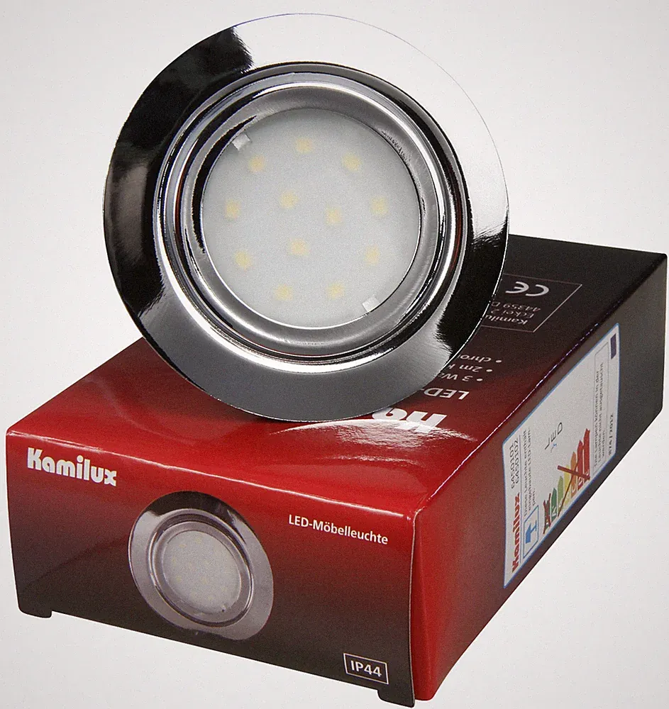 3W Led Möbel einbaustrahler Decken Bad Flach 12V Spiegelschrank Einbau-spot IP44