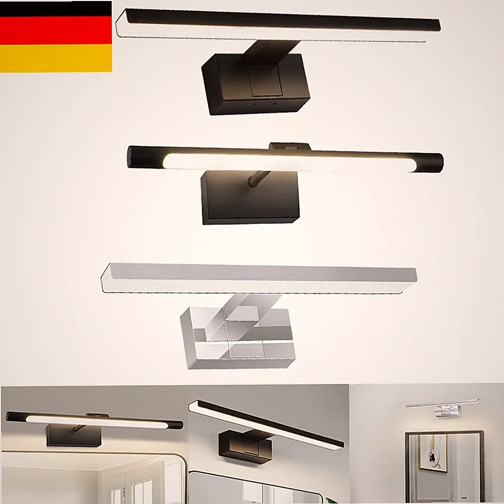 40CM/60CM LED Spiegelleuchte Badezimmer Spiegelschrank IP44 Schminklicht NEU