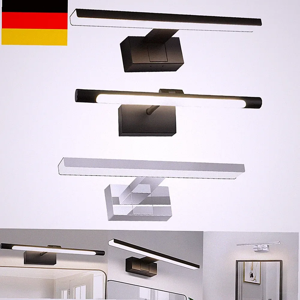 40CM/60CM LED Spiegelleuchte Badezimmer Spiegelschrank IP44 Schminklicht NEU