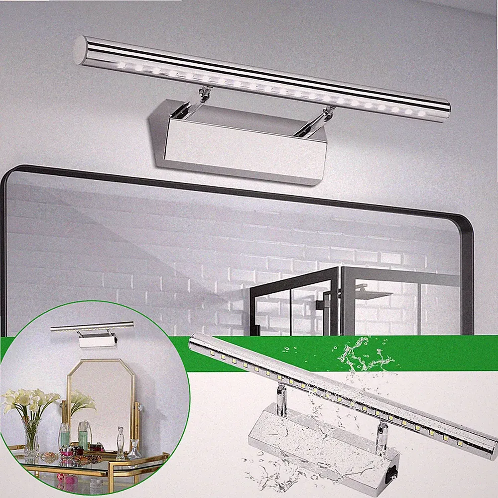40cm LED Spiegelleuchte Bad Spiegellampe Spiegellicht Schranklampe Wandleuchte