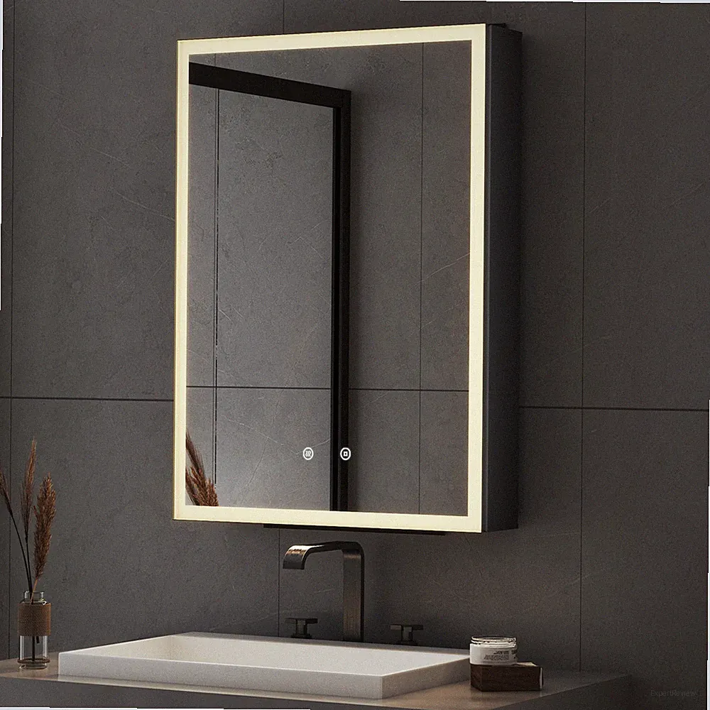 50x70cm Spiegelschrank umweltfreundli 3-stufig dimmbar Antibeschlag Steckdose