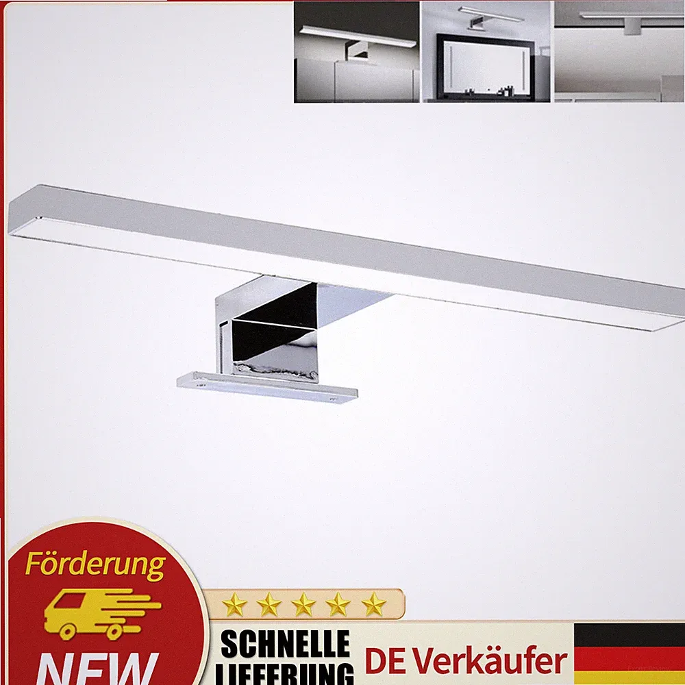 60cm LED Bad Spiegelleuchte Badlampe Schrankleuchte Tube Spiegelschrank Leuchte