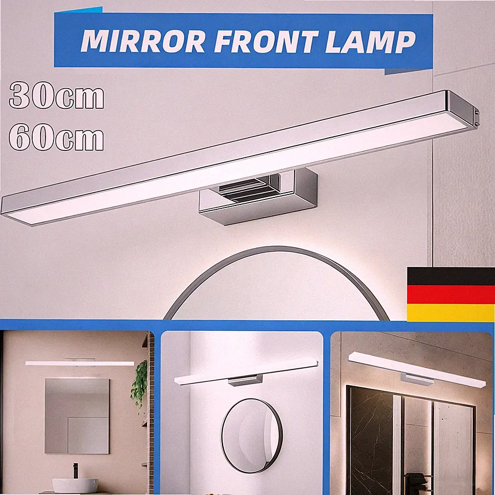 60cm LED Spiegelleuchte Badleuchte Schminklicht Aufbaulampe Schrank-Beleuchtung