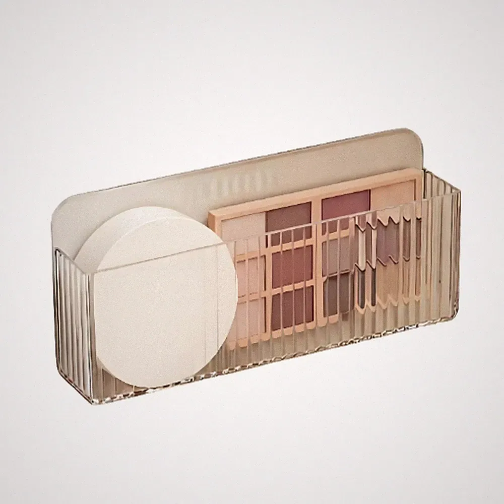 Ablagebox Spiegel Badschrank Transparent Ohne Bohren für Ordnung