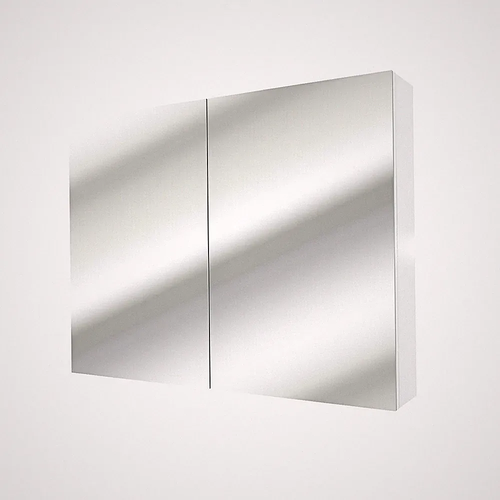 AcquaVapore Spiegelschrank, Badspiegel, Badezimmer Spiegel City 100cm weiß