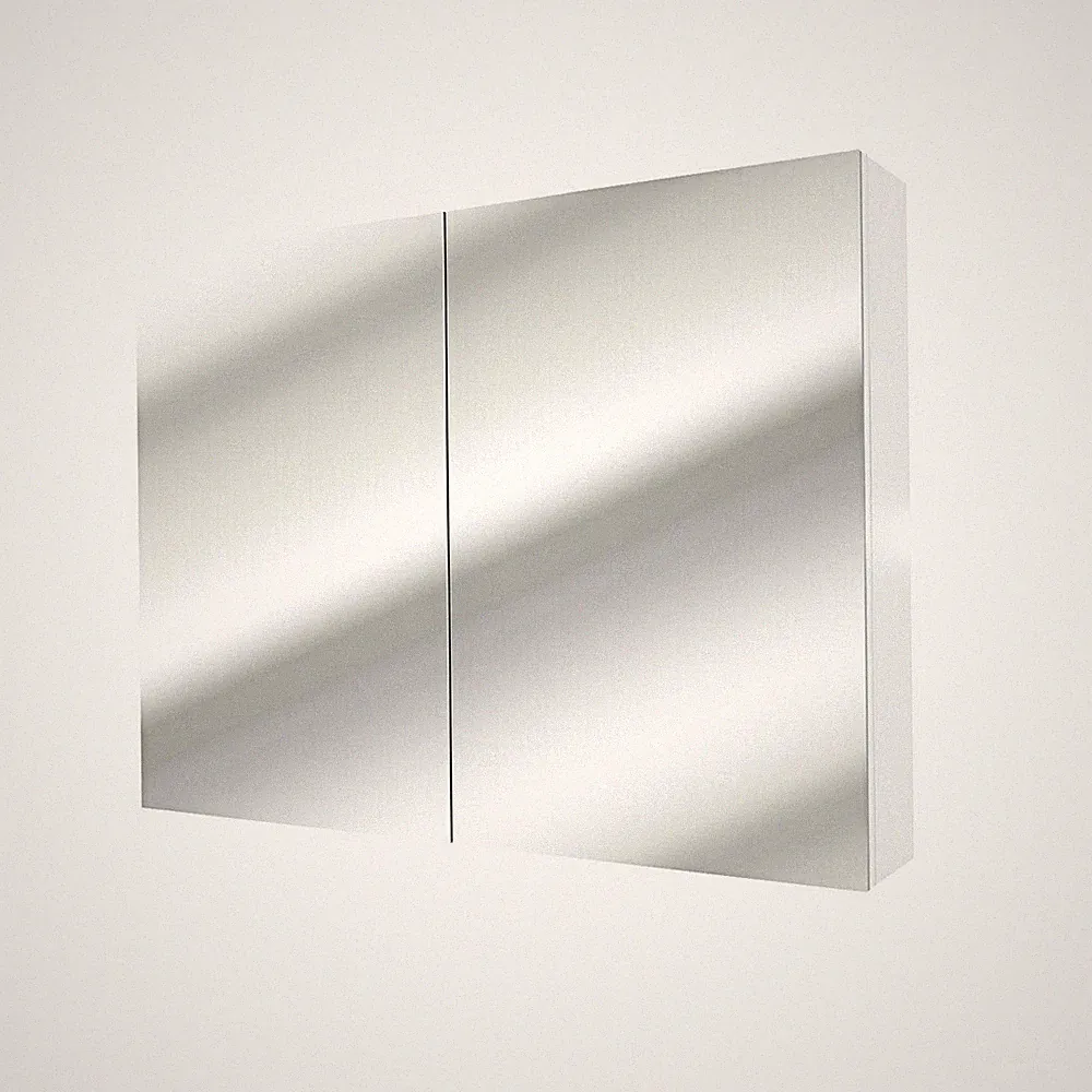 AcquaVapore Spiegelschrank, Badspiegel, Badezimmer Spiegel City 100cm weiß