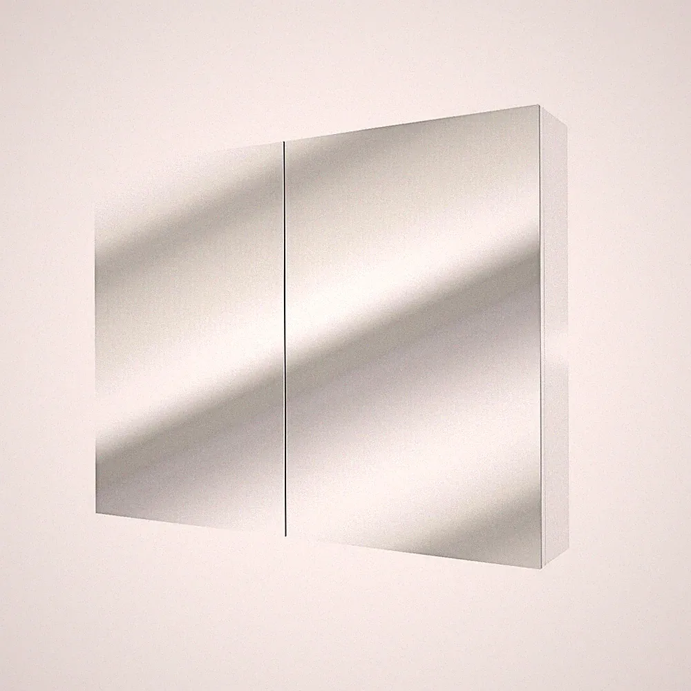 AcquaVapore Spiegelschrank, Badspiegel, Badezimmer Spiegel City 100cm weiß