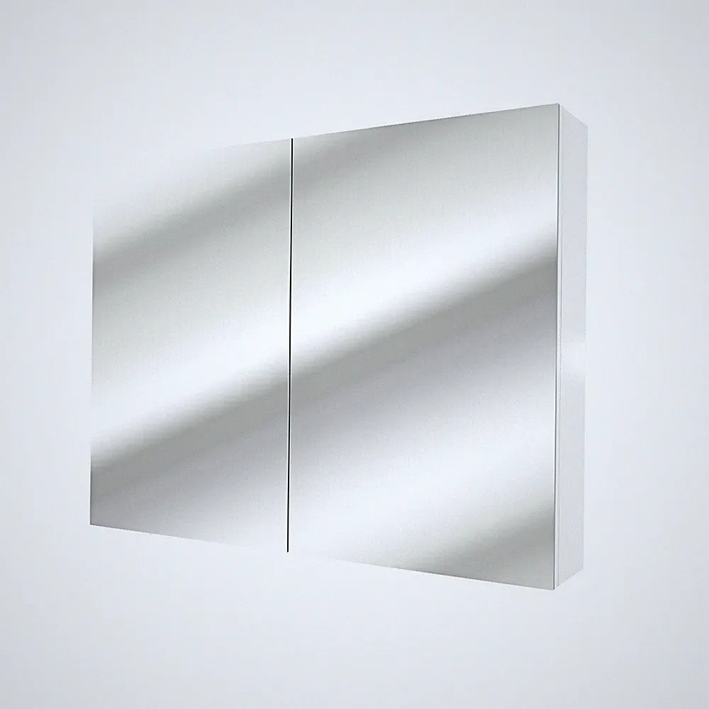 AcquaVapore Spiegelschrank, Badspiegel, Badezimmer Spiegel City 100cm weiß