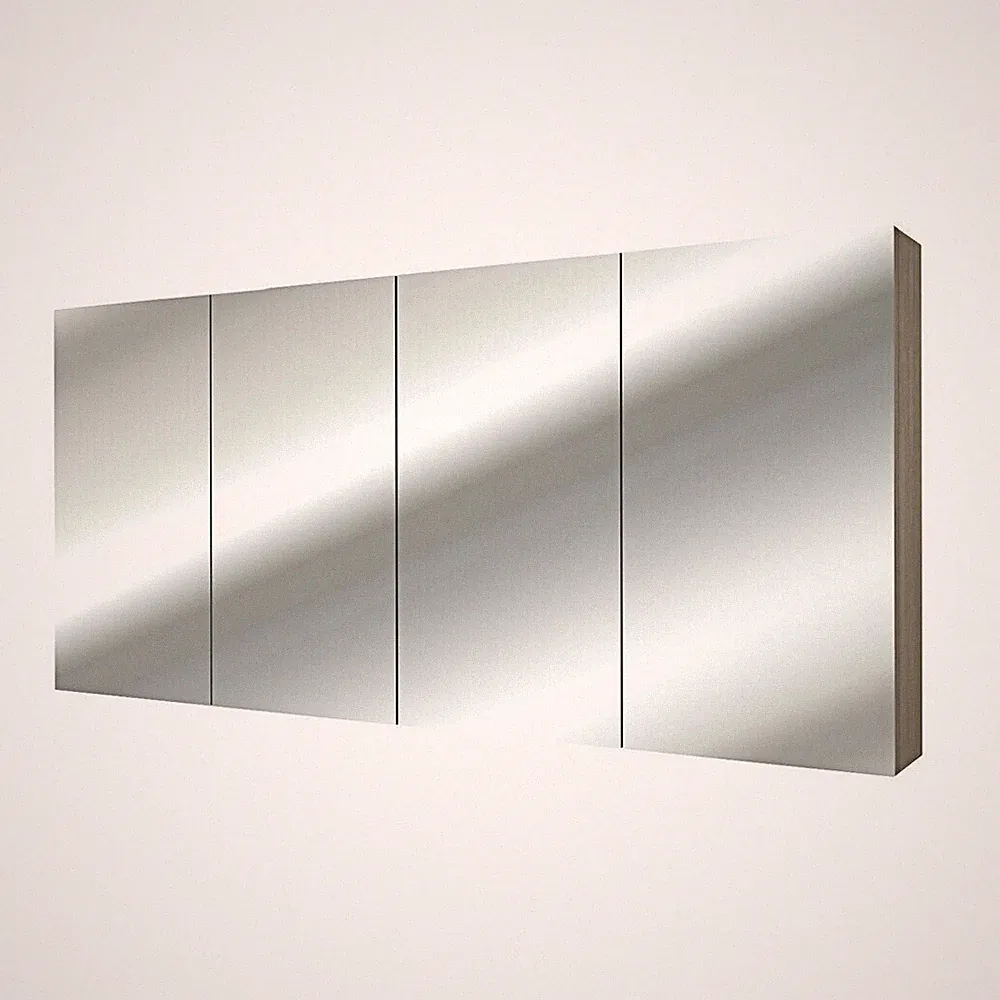 Brauner Spiegelschrank Bad