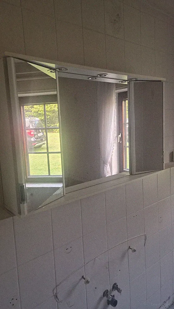 allibert spiegelschrank mit Beleuchtung 1,20m x 0,70m weiß