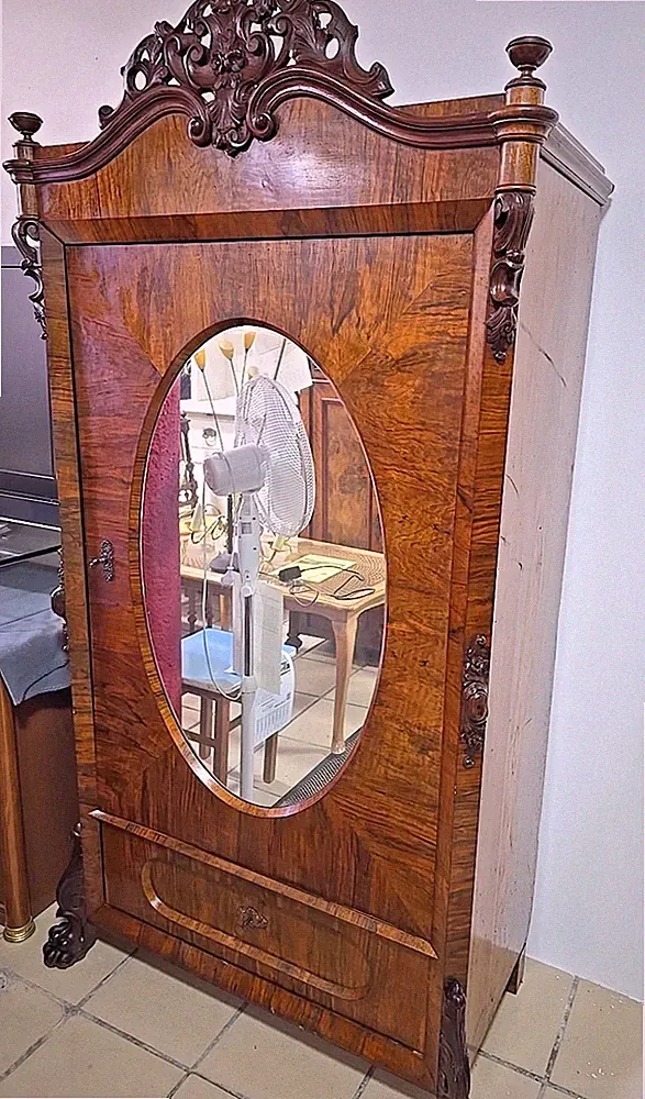 Antiker Schrank 1903- Originaler Zustand/ Spiegel+Schubkasten unten/abschließbar
