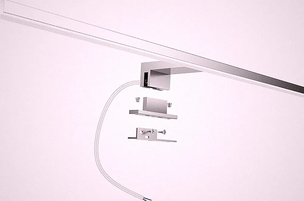 Aogled Led Spiegelleuchte Badezimmer 10W 820LM 60 cm 230V 4000K,3-in-1 Klasse