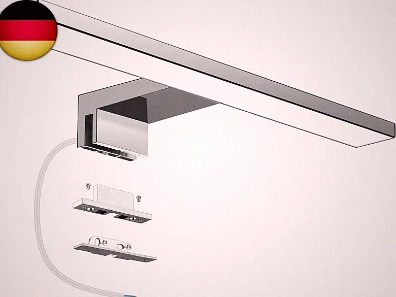 Aourow LED Spiegellampe Badezimmer Spiegelleuchte 5W 300mm 500lm Badleuchte
