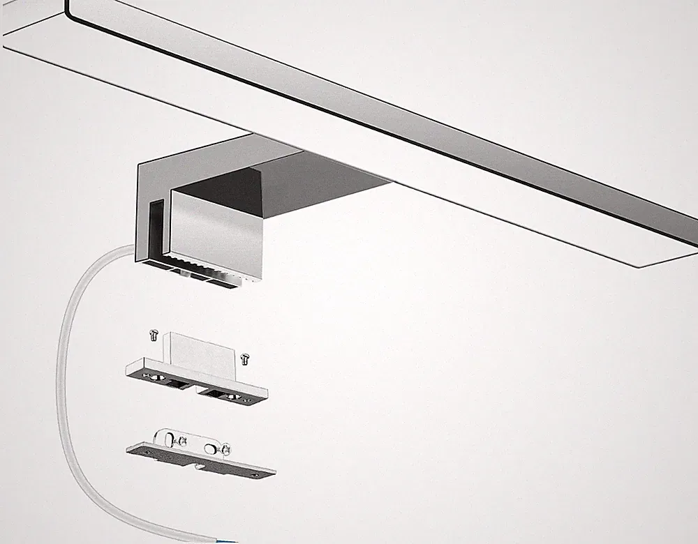 Aourow LED Spiegellampe Badezimmer Spiegelleuchte 5W 300mm 500lm Badleuchte