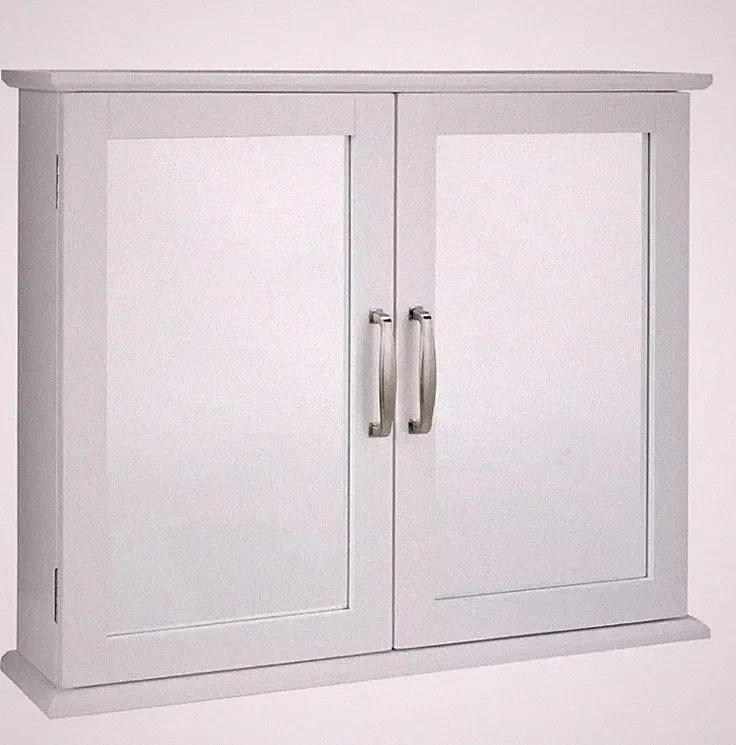 Argos Home Nut & Feder Spiegelschrank mit 2 Türen - Weiß