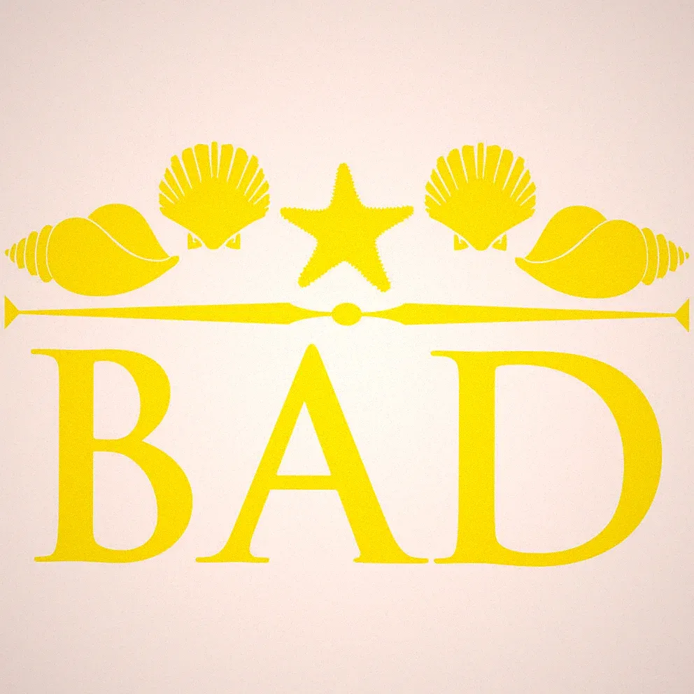 BAD SCHRIFTZUG AUFKLEBER Deko Sticker Türe Bad Badezimmer Fliese Spiegel Maritim