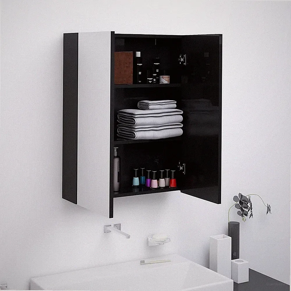 Bad Spiegelschrank 60x15x75cm MDF Badschrank Spiegel mehrere Auswahl vidaXL