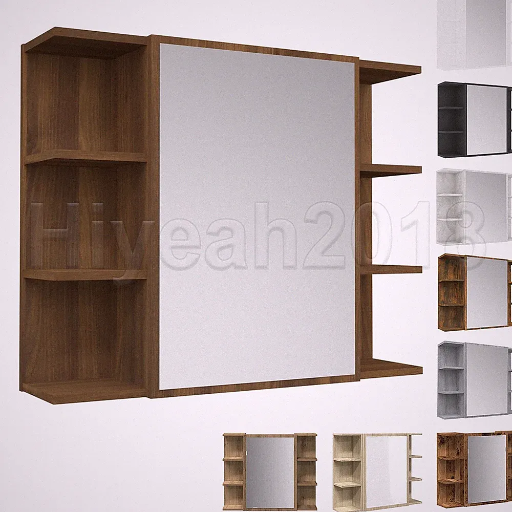 Bad Spiegelschrank Badspiegel Badschrank Hängespiegel Wandschrank 80x20,5x64cm