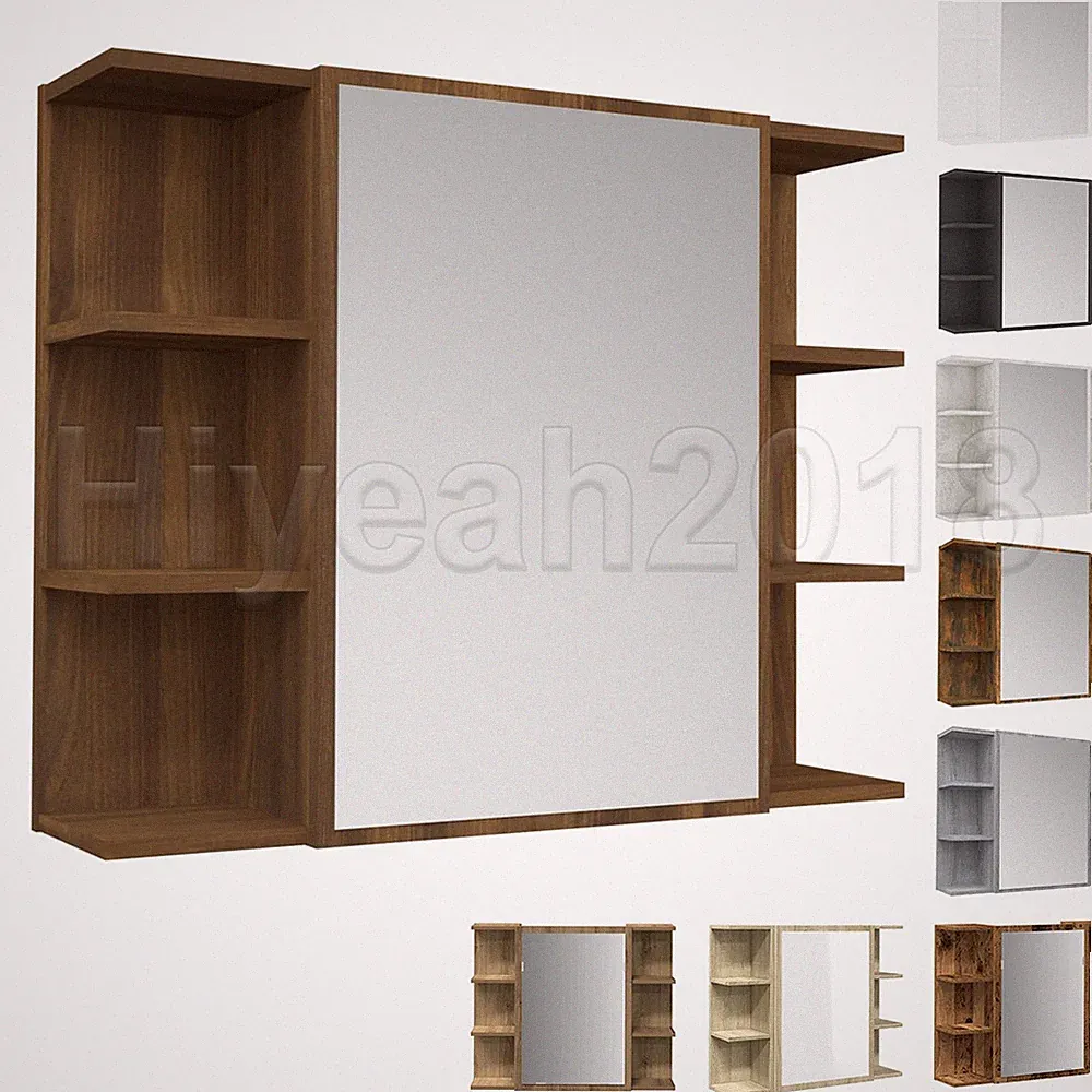 Bad Spiegelschrank Badspiegel Badschrank Hängespiegel Wandschrank 80x20,5x64cm