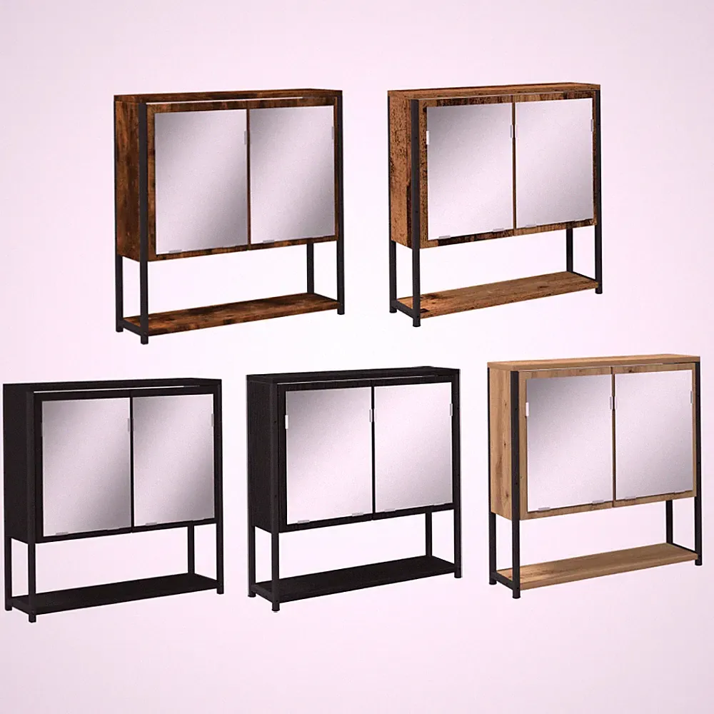 Bad-Spiegelschrank Badspiegel Spiegel Wandspiegel 60x16x60 cm Holzwerkstoff