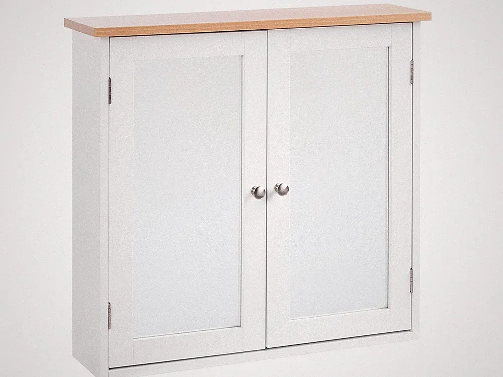 Bad Spiegelschrank MDF wandmontiert weiß 17 x 60 cm skandinavischer Stil Alamos