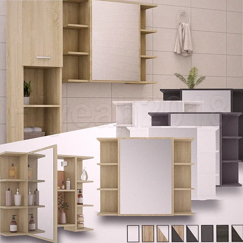 Bad Spiegelschrank Spiegel Badschrank Hängeschrank Wandspiegel Schminkschrank