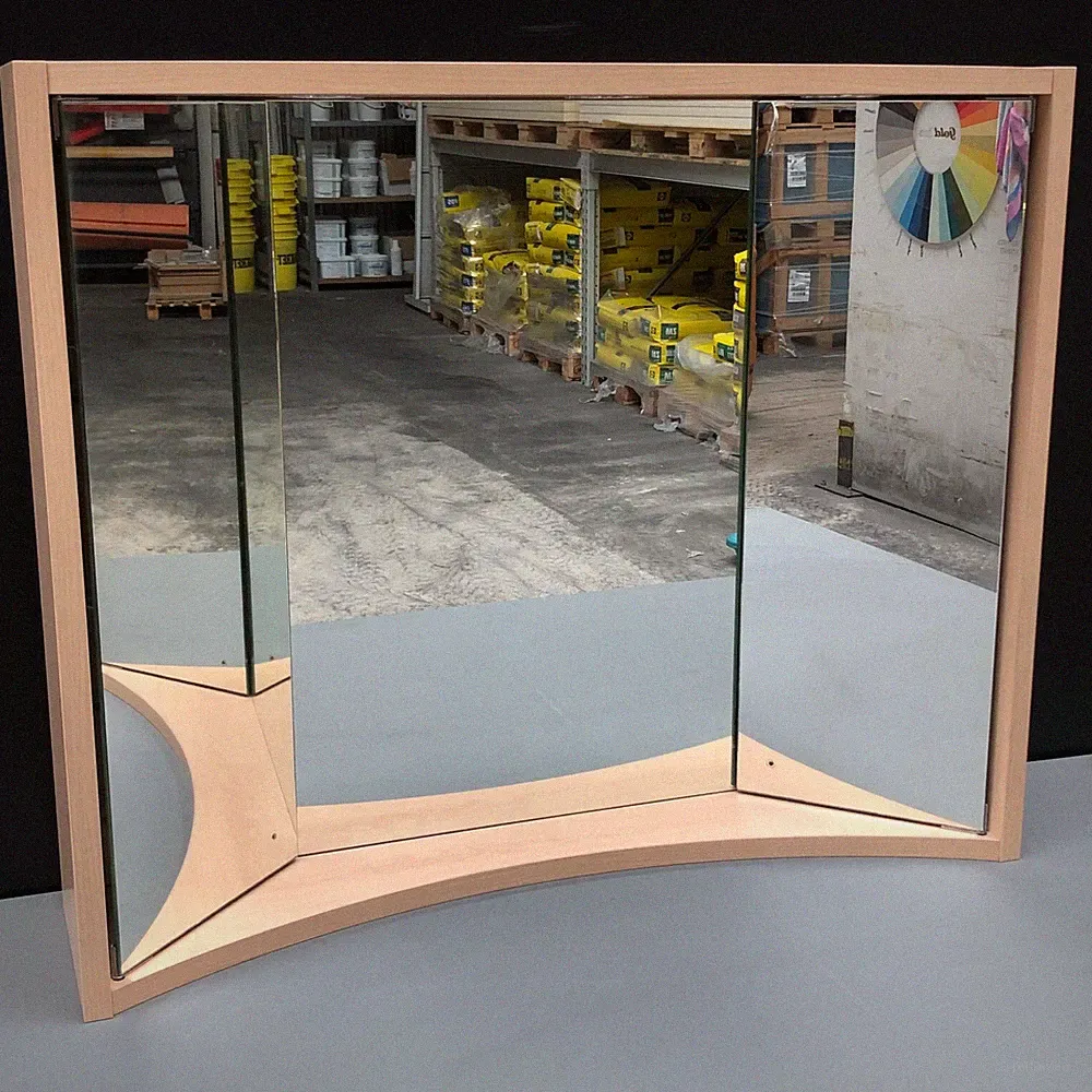 Beige Beleuchteter Spiegelschrank