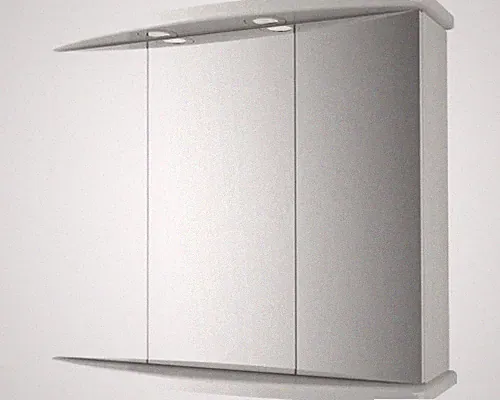 Baden Haus Spiegelschrank 77 x 25 x 65,5 cm weiß 3-türig IP 44