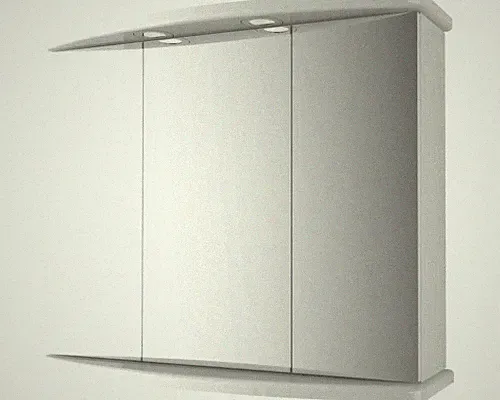 Baden Haus Spiegelschrank 77 x 25 x 65,5 cm weiß 3-türig IP 44