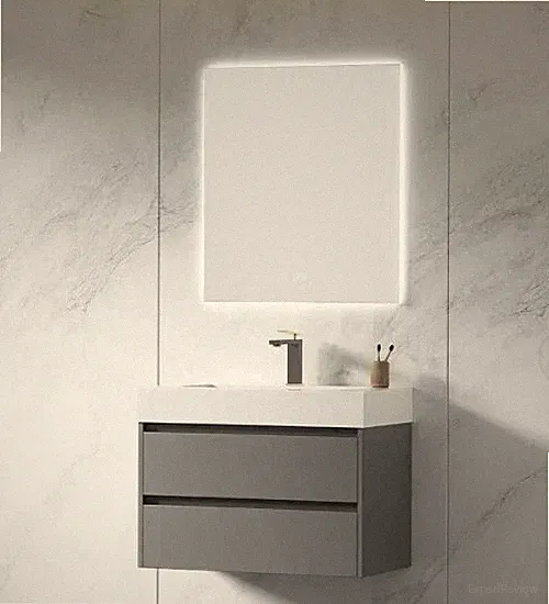 Badezimmer Badmöbel 60,80,100,120,140 cm Waschbecken Unterschrank mit Spiegel