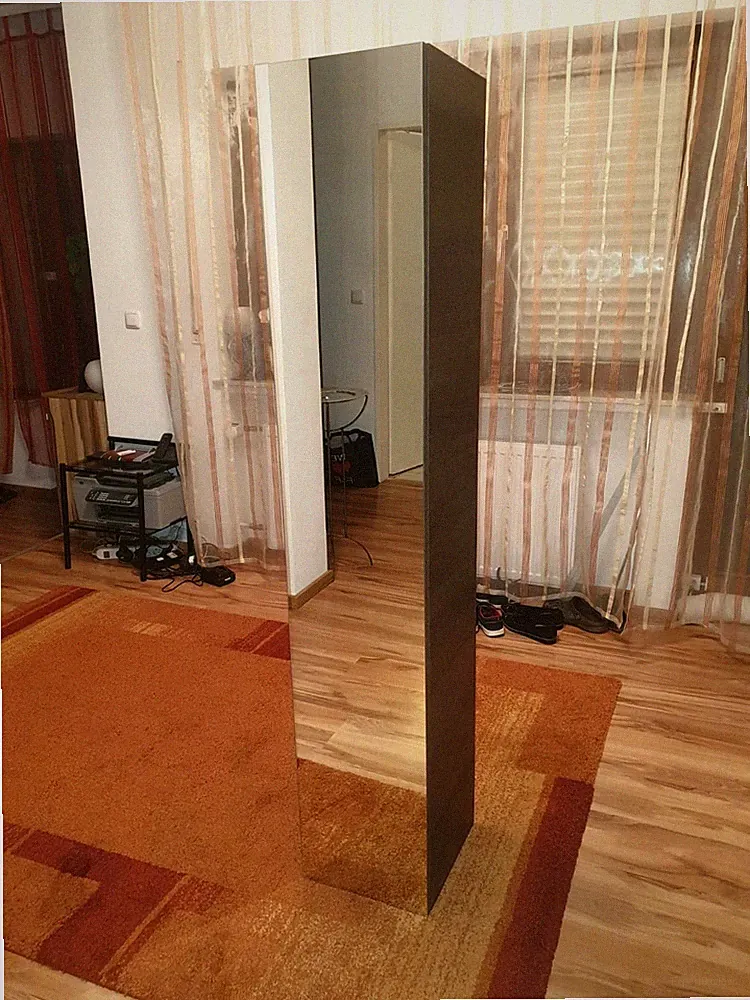 Badezimmer Hochschrank Hängeschrank Bay Bad Eiche Honig/Beton Badschrank
