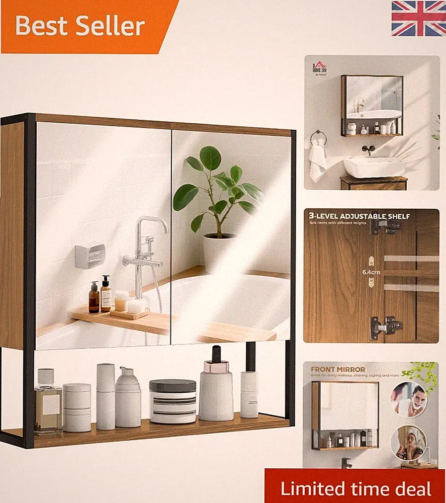 Legierter Stahl Spiegelschrank