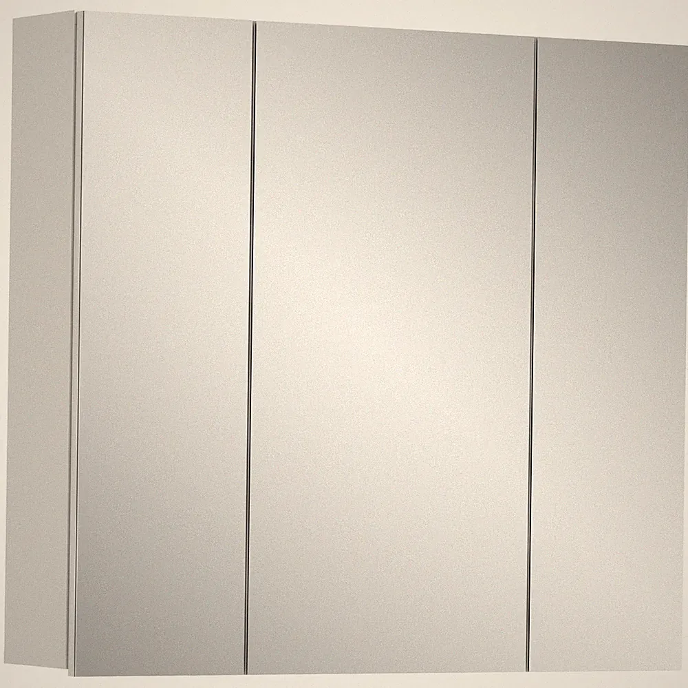 Badezimmer Vira X2LA9727 Spiegelschrank in weiß Melamin ca. 82x77x18 cm mit g...