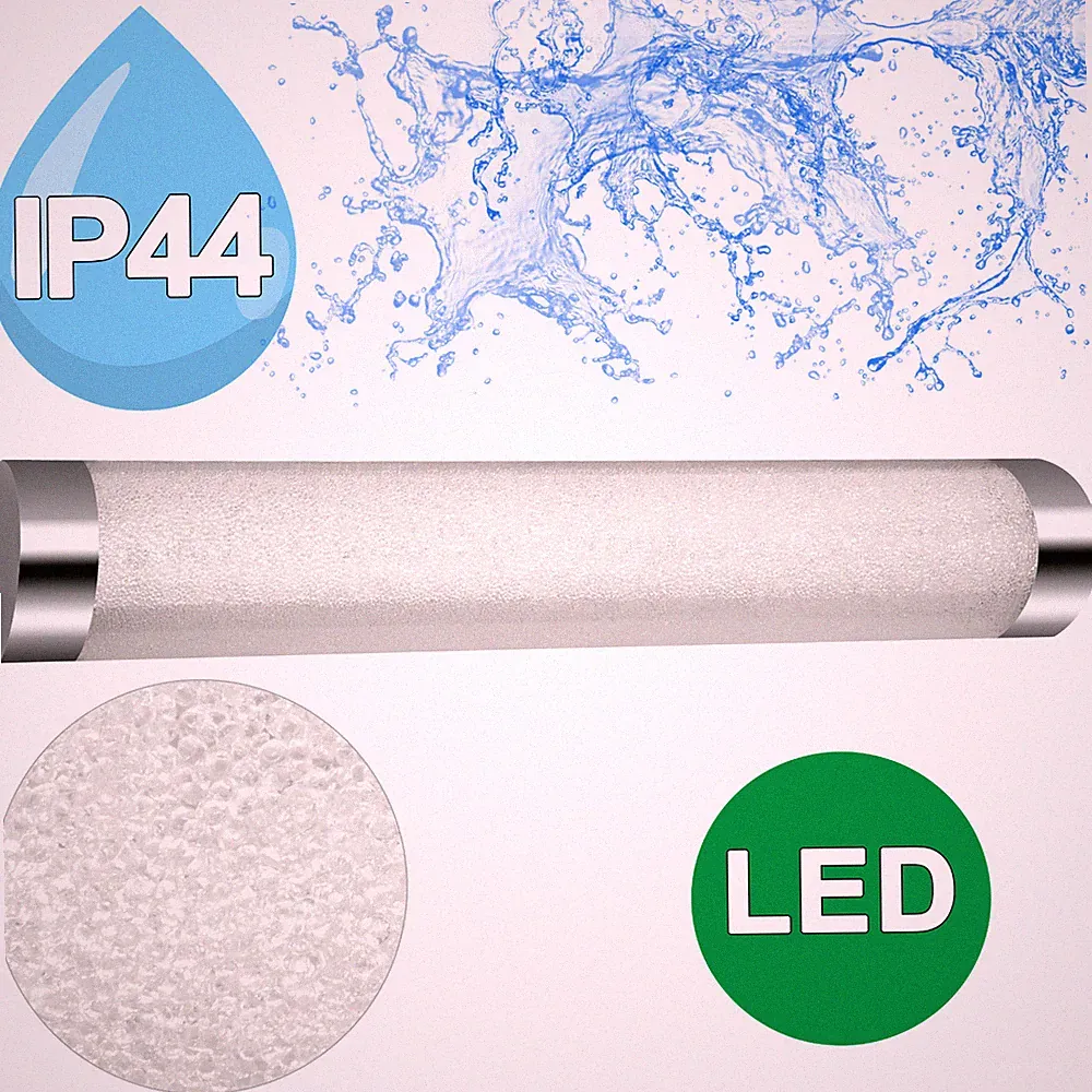 Badezimmer Wandleuchte LED Lampe Spiegelleuchte BadLampe Glitzer Kristall 60cm