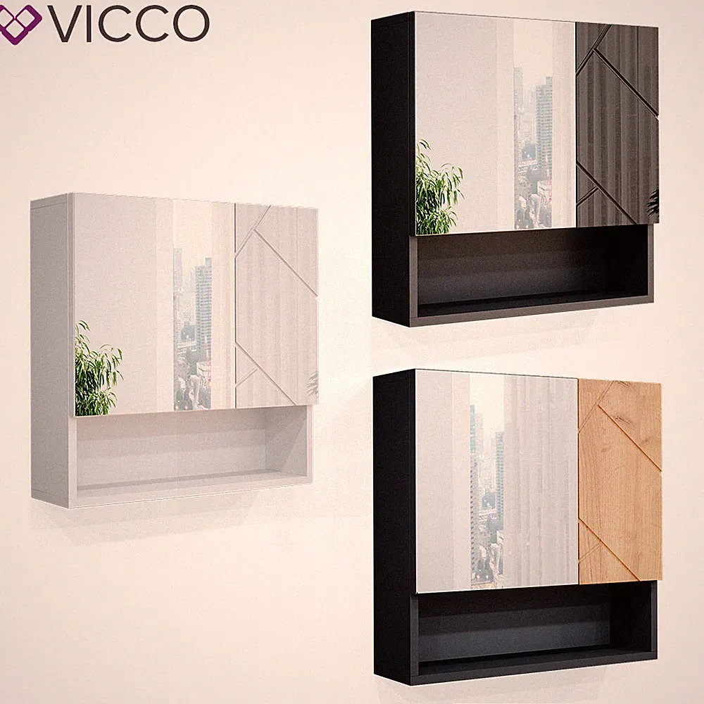 Badezimmermöbel Spiegelschrank Hochschrank Hängeschrank Midischrank Irma Vicco