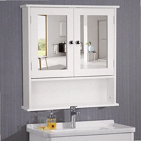 Badezimmerschrank Badschrank Hängeschrank Wandschrank Schminkschrank mit Spiegel