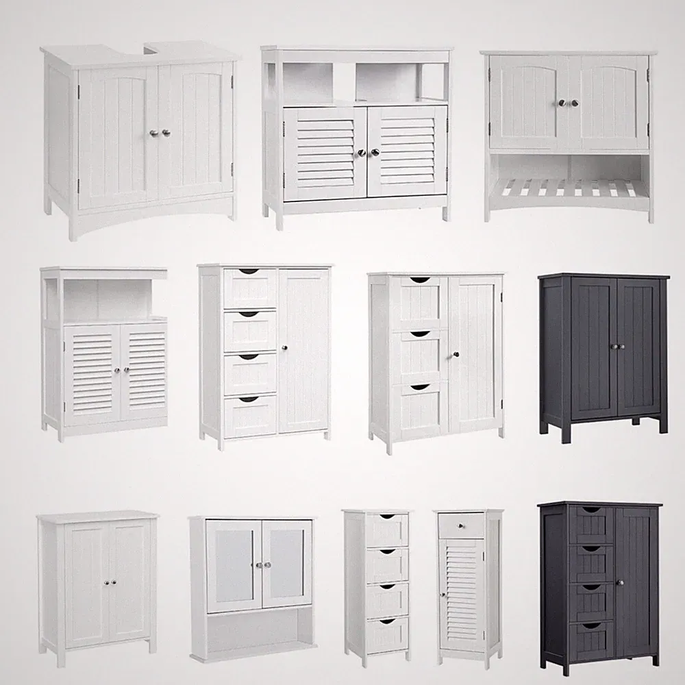 Badezimmerschrank Badschrank Waschbeckenunterschrank Schubladenkommode