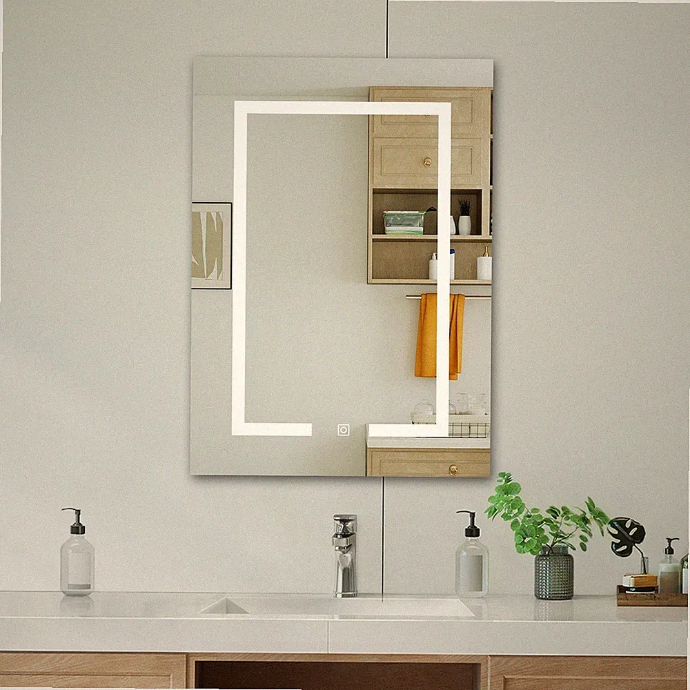 BadezimmerSpiegelschrank Badspiegel mit Beleuchtung Badschrank Wandschrank Touch