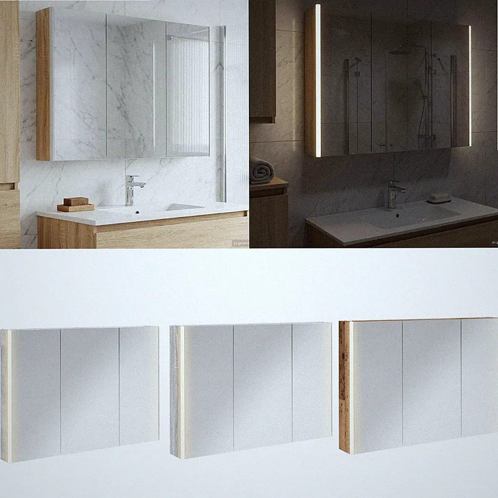 Badezimmerspiegelschrank LED Badspiegel Beleuchtung Badezimmerspiegel Spiegel