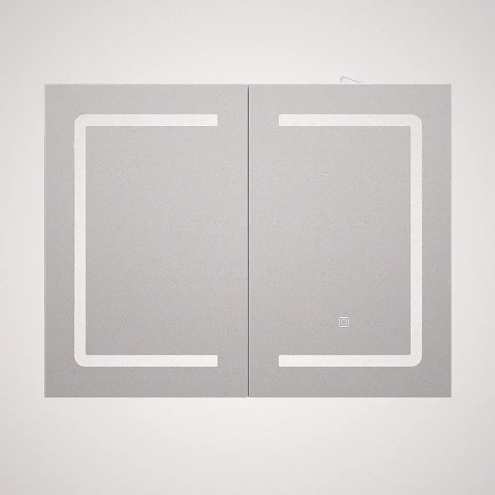 spiegelschrank bad 80cm mit beleuchtung