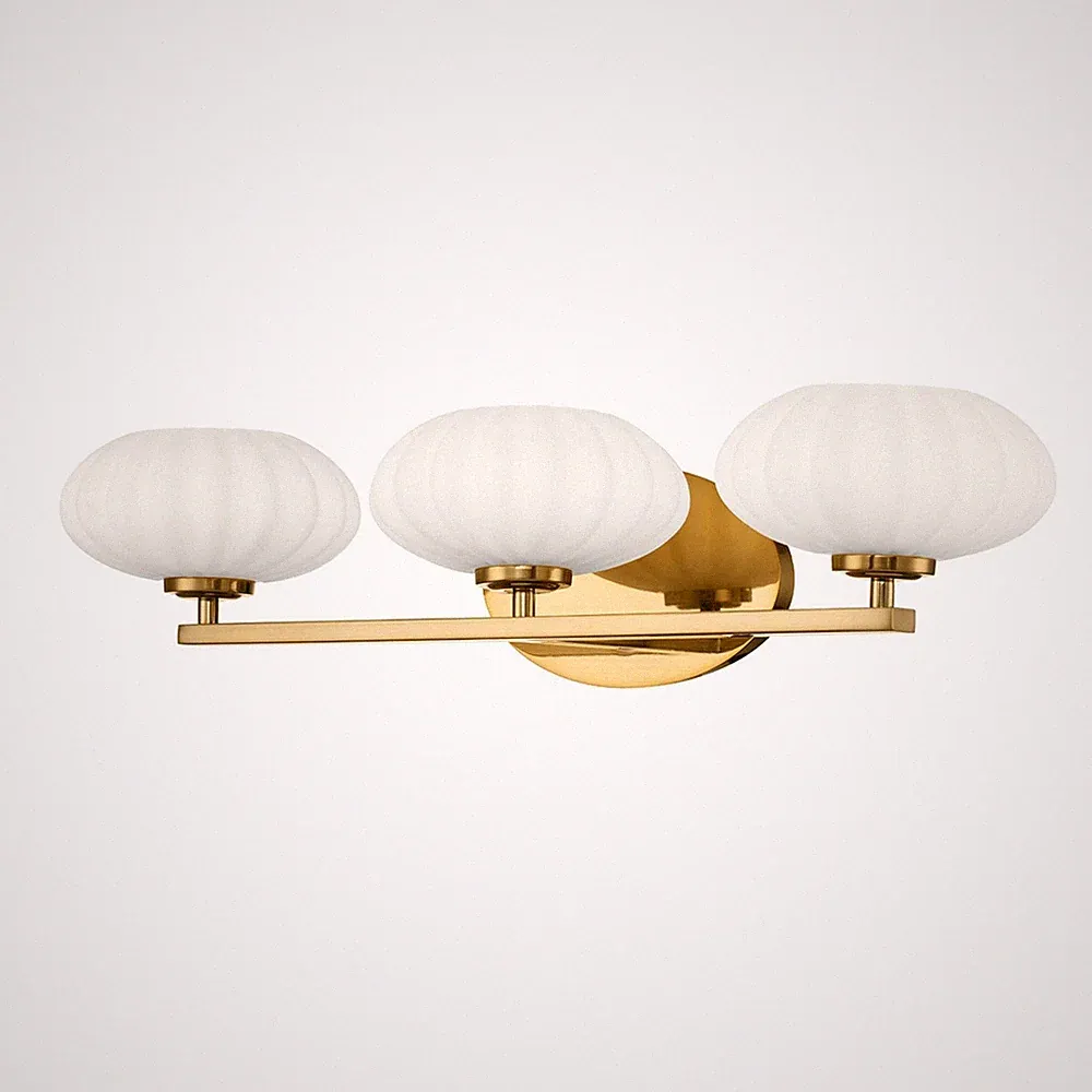 Badlampe Wand Spiegel 63,5 cm breit IP44 in Gold Weiß 32x G9 LED Leuchte