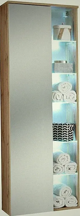 Badmöbel Badezimmermöbel Badezimmer Badschrank Hängeschrank Bad BEST Wildeiche