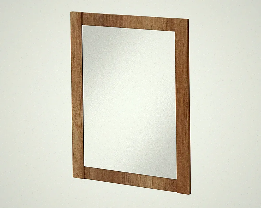 Badmöbel Badset FAVALE 60cm Stand-Waschtisch + Becken, Hoch-, Unterschrank eiche
