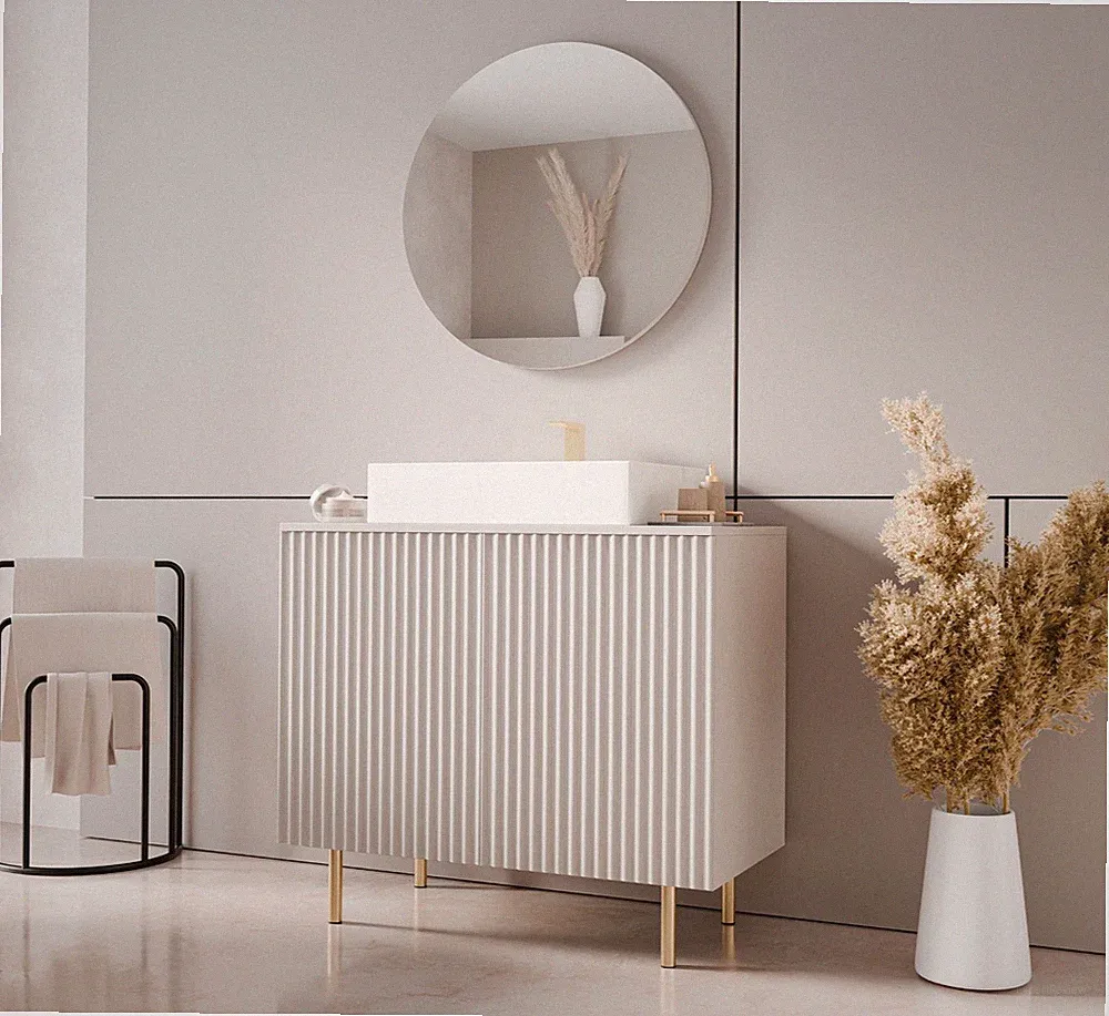 Badmöbel Bicyk I mit Waschbecken Badezimmer Komplett Badmöbel-Set Trends