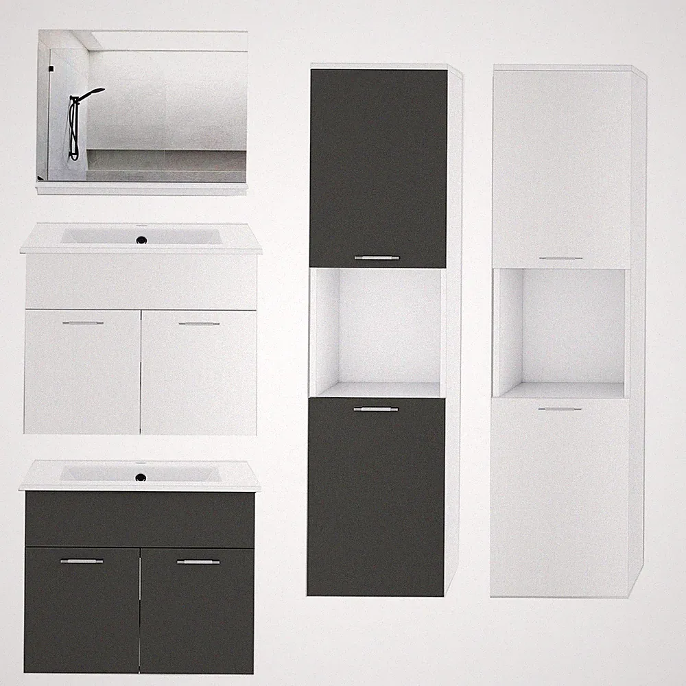 spiegelschrank bad set